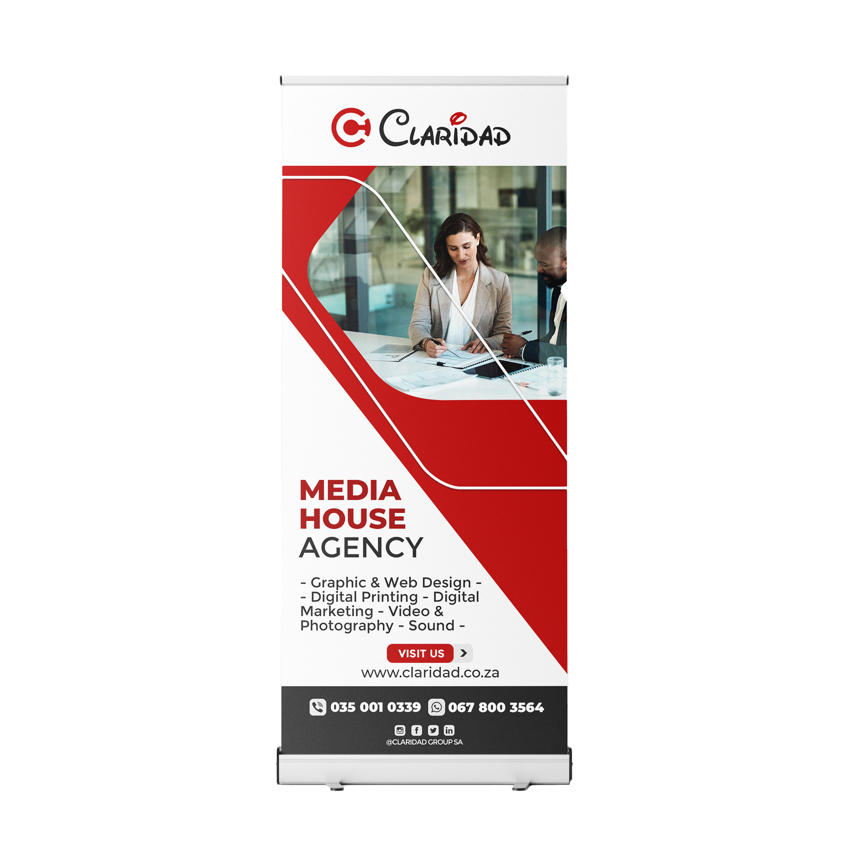Claridad Pull Up Banner 1